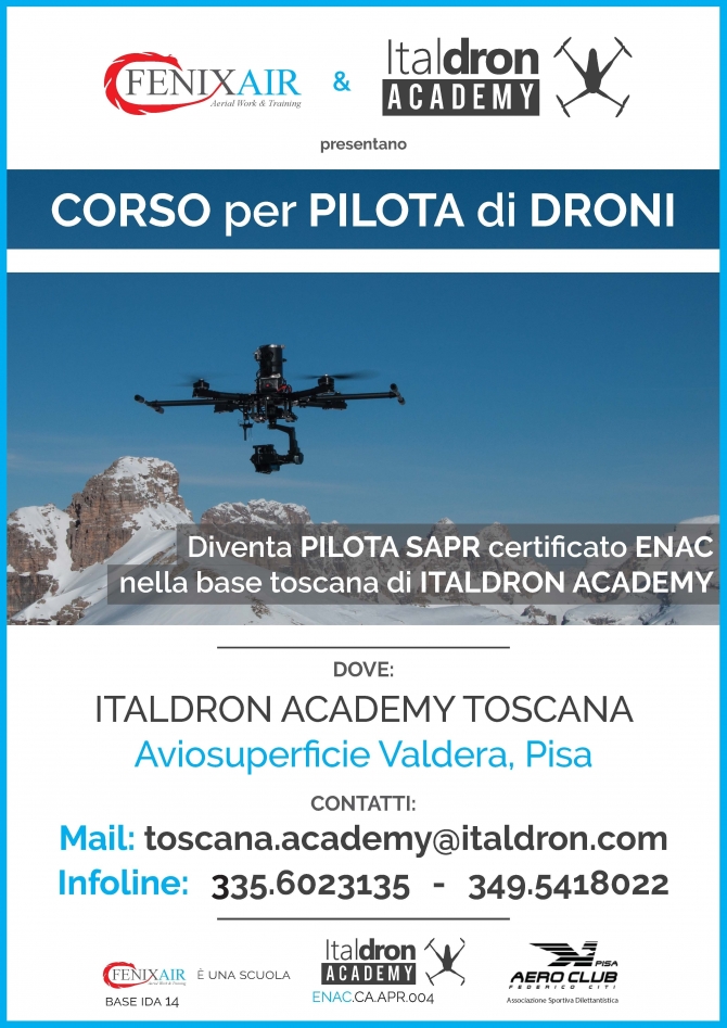 CORSO PER PILOTAGGIO DRONI !! - Aero Club di Pisa